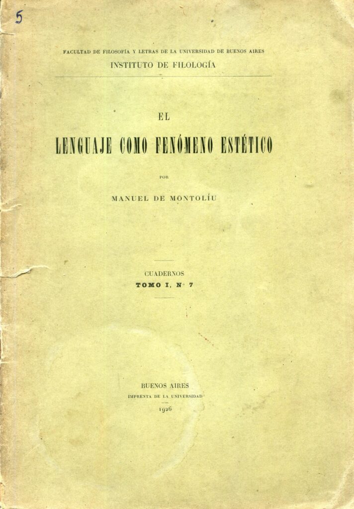 El lenguaje como fenómeno estético